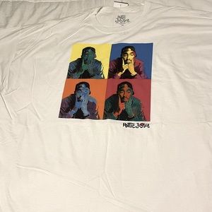 Poetic Justice t-shirt with 2-pac’s face on it